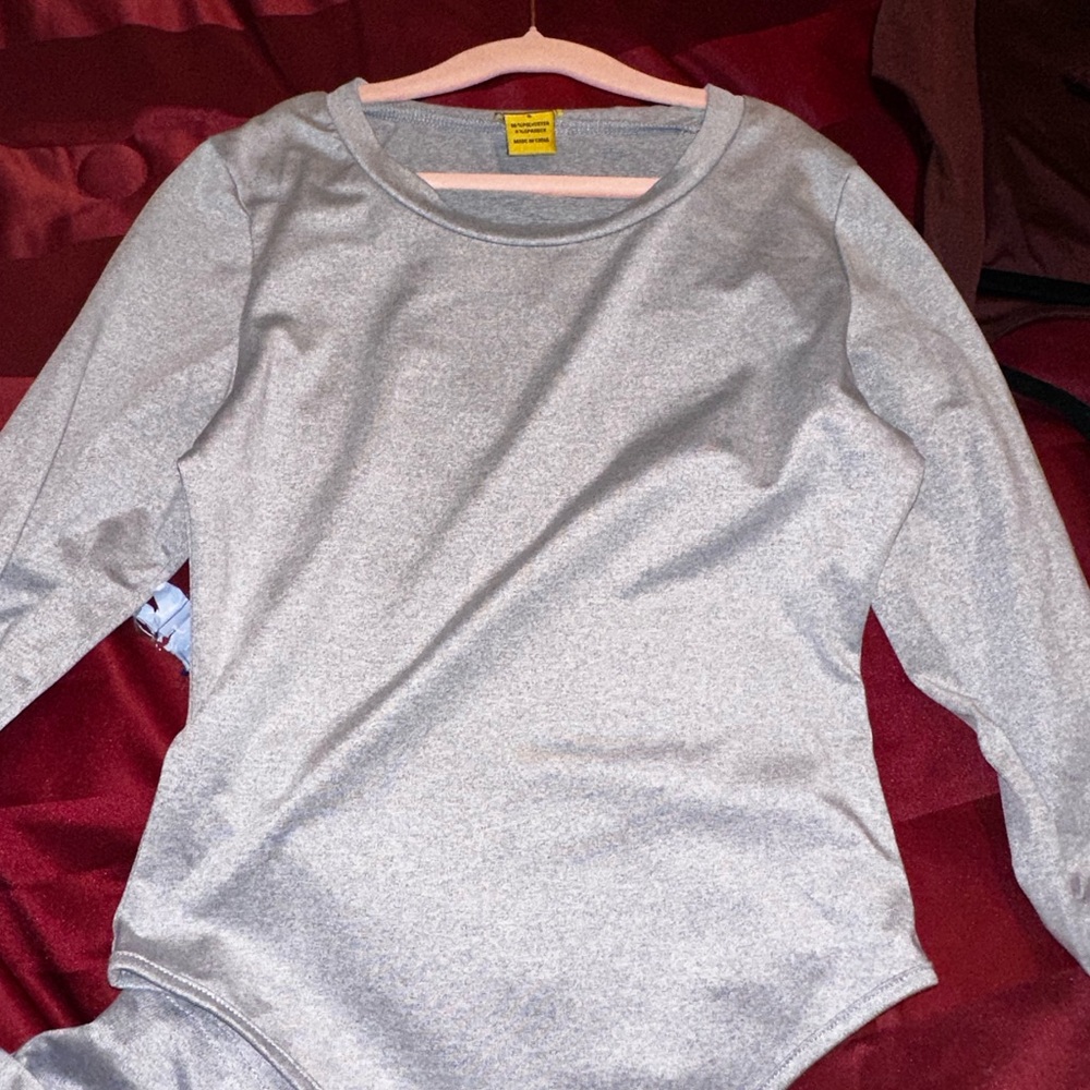 Xs Grey Bodysuit, Worn, Good Condition